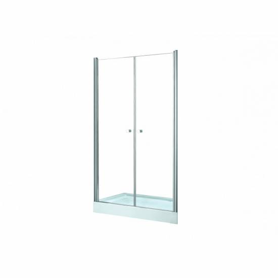 SINCO DUE drzwi prysznicowe przejrzyste szkło 80x195 wahadłowe Besco