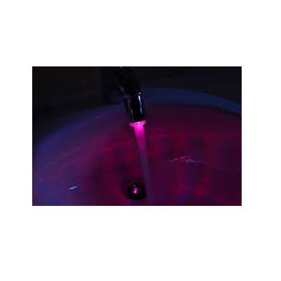 Aerator perlator do baterii umywalkowej kuchennej led czerwony laveo