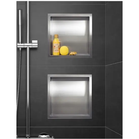 Półka wnękowa Wall Box 30 x 30 x 7 cm inox ze stali nierdzewnej bez kołnierza