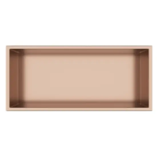 Półka wnękowa Wall Box 45 x 20 x 10 cm miedź stal nierdzewna z kołnierzem