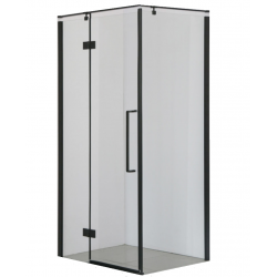 Kabina prysznicowa FRESH LINE prostokątna 80x100x195 szkło transparent lewa czarna