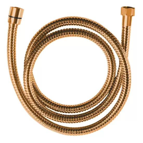 Arno wąż natryskowy różowe złoto rozciągliwy 1500-1800 mm