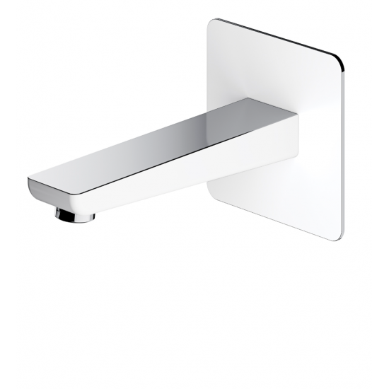 PARMA  wylewka 17 cm ścienna chrom/biała OMNIRES