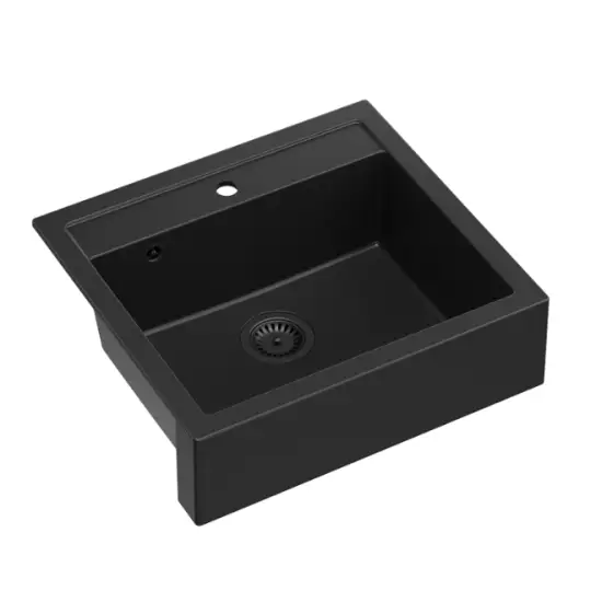 BILL 110 zlewozmywak granitowy pure carbon 60 x 54 x 20,5 cm 1-komorowy wpuszczany/podwieszany