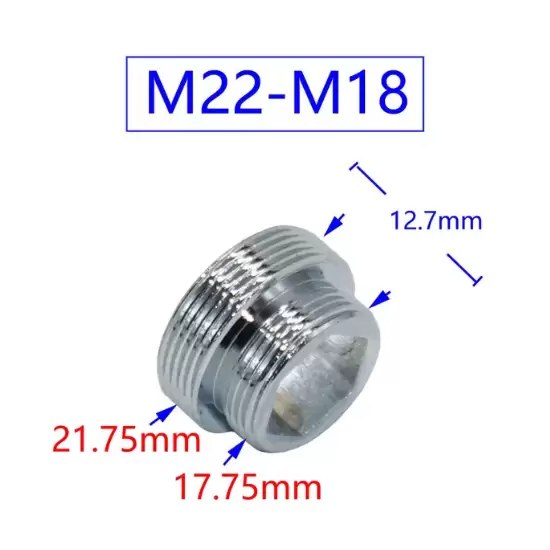 Adapter-redukcja M22-M18 do wylewki baterii kuchennej, łazienkowej