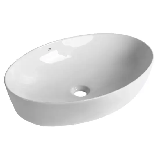 DESNA Umywalka ceramiczna 62x42,5x14 cm nablatowa biała