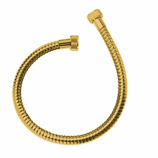 Wąż ARNO podłączeniowy 70 cm stalowy złoty Laveo