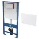 Stelaż podtynkowy 51x109x12 cm do WC montażu do zabudowy z przyciskiem białym spłukiwanie 2/4 l Alcaplast