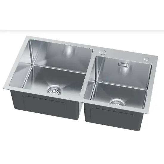 Linar 260 zlewozmywak stalowy z dozownikiem 78x45x21 cm inox
