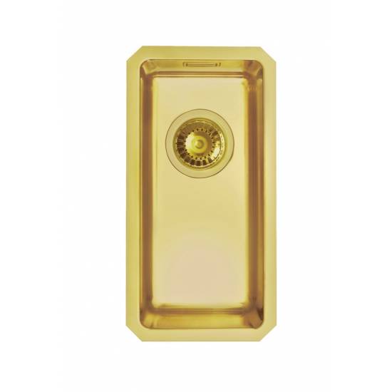 KOMBINO 10 zlewozmywak 217x437x14 cm, stalowy  podwieszany złoty ALVEUS